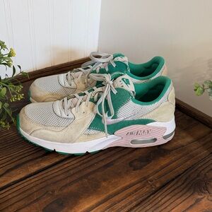 Nike Air Max Women's Sneakers - Teal and Beige